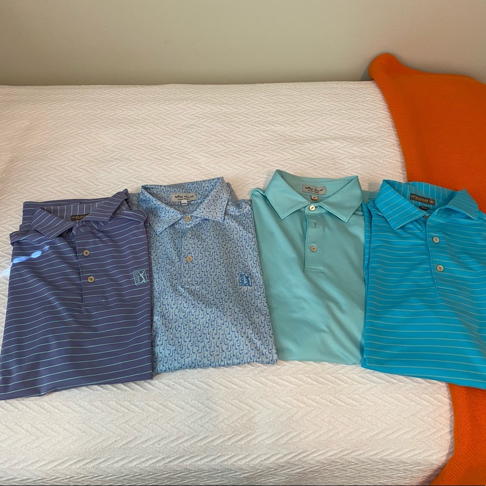 Peter Millar golf shirts BUNDLE OF 4!!
